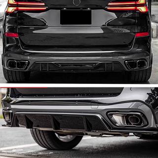 Bakre stötfångardiffusor V4 (2018-2022, blanksvart) BMW X5 G05 2019–2026 foto 2