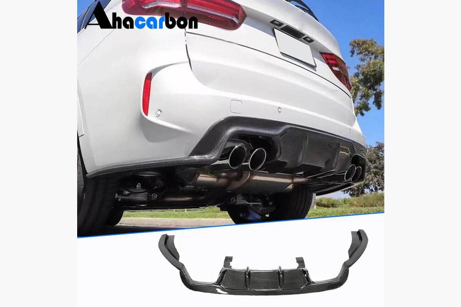 BMW X5 F15 2013–2018 Bakre stötfångardiffusor V1 (för F85, kolfiber) Image