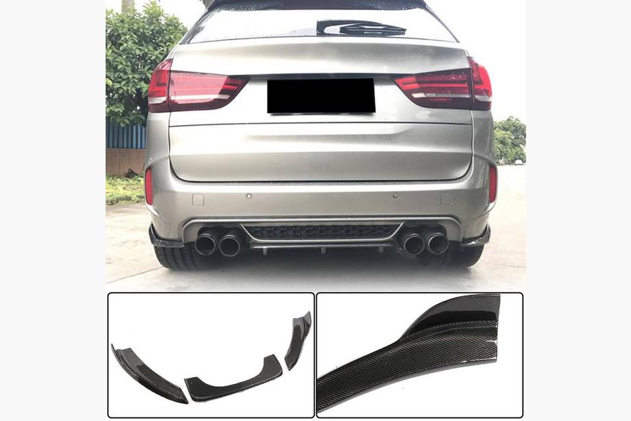 BMW X5 F15 2013–2018 Bakre stötfångardiffusor i kolfiber V4 (för F85) Image