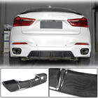 BMW X6 F16 2014–2019 Bakre stötfångardiffusor V2 (för M-Sport, kolfiber) foto 1
