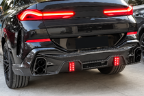 BMW X6 G06 2019–2027 Bakre diffuser (för M-Sport, 2018-2022, kolfiber) foto 3