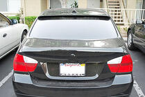 BMW 3-serie E90/E91 2005–2011 Bagageluckespoiler V1 (för E90, kolfiber) foto 4