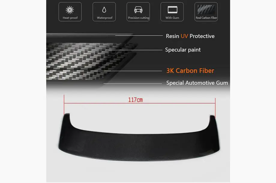 BMW X5 F15 2013–2018 Spoiler V2 (kolfiber) Foto 4