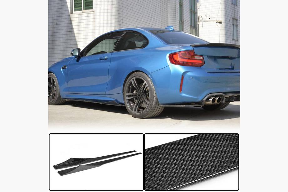 BMW 2-serien F22/F23 2014–2021 Sidoskörtsförlängare V1 (för F87, kolfiber) Image