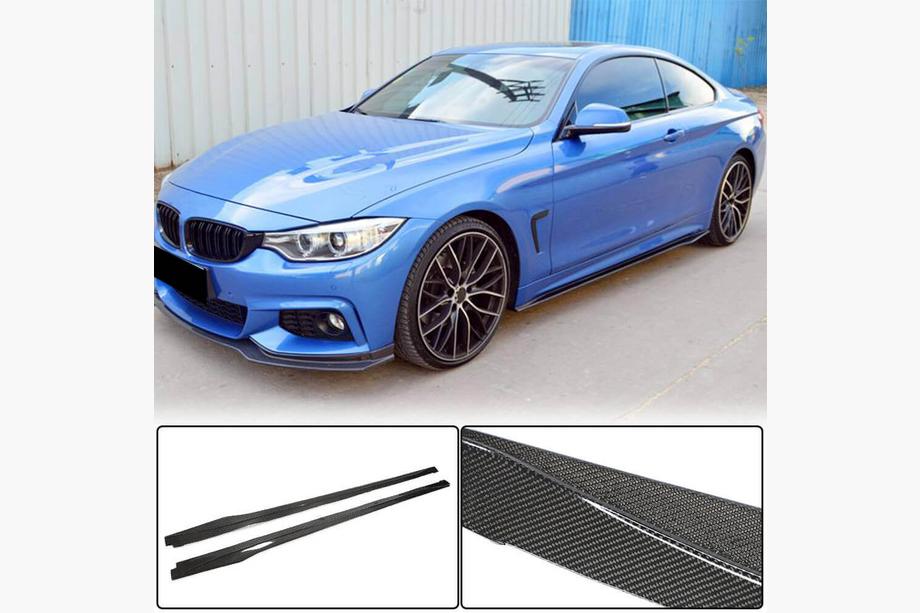 BMW 4-serie F32/F33/F36 2012–2020 Sidokjolsförlängare V1 (för F32/F33 M-Sport, kolfiber) Image
