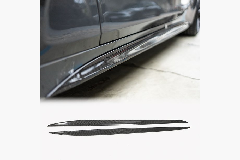 BMW 4-serien G22/23/26 2020– Sidokjolsförlängare V2 (för G22/G23 M-Sport, kolfiber) Foto 1