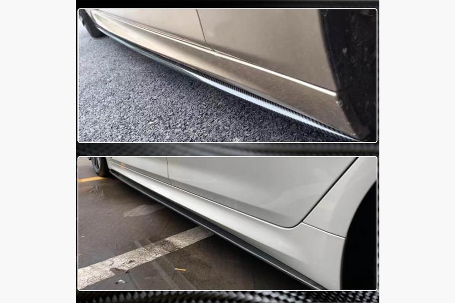 BMW 5-serien F10/F11 2010–2016 Sidokjolsförlängare (för M-Sport/M5 sidokjolar, kolfiber) Foto 4