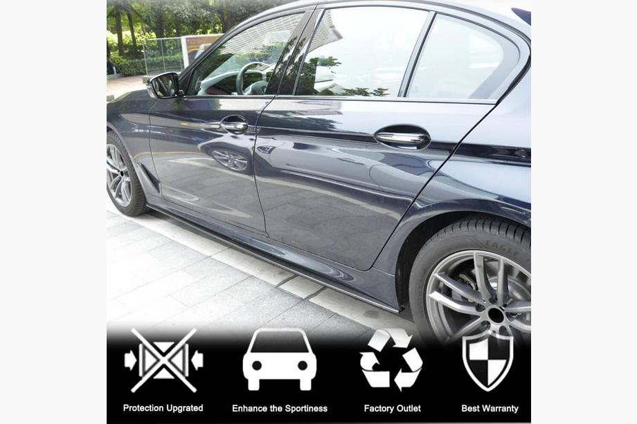 BMW 5-serien G30/G31 2017–2023 Sidokjolsförlängare V1 (för M-Sport/M5, kolfiber) Foto 4