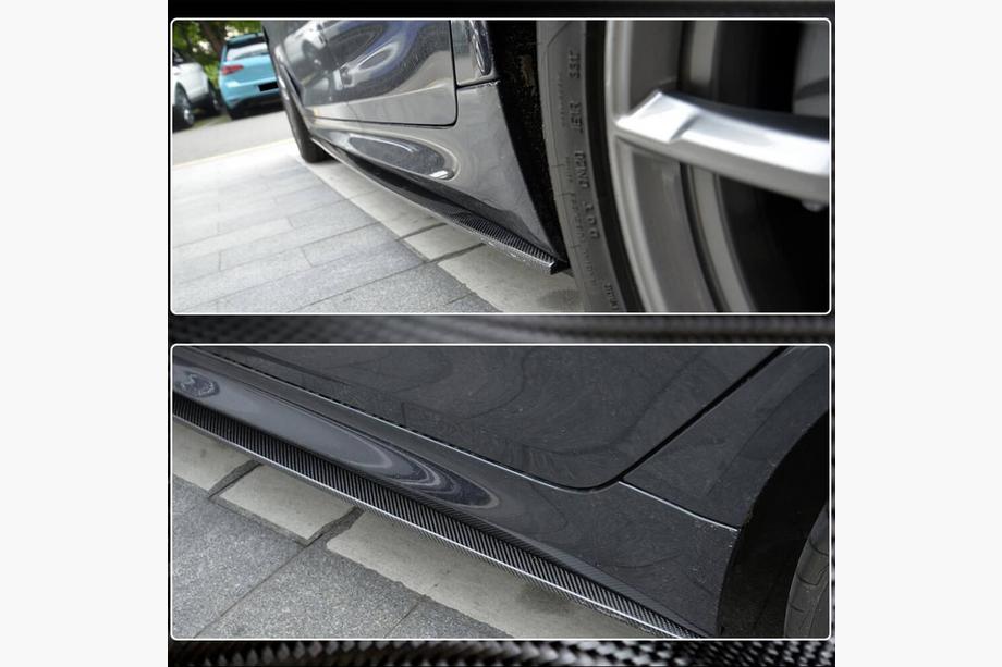 BMW 5-serien G30/G31 2017–2023 Sidokjolsförlängare V1 (för M-Sport/M5, kolfiber) Foto 5