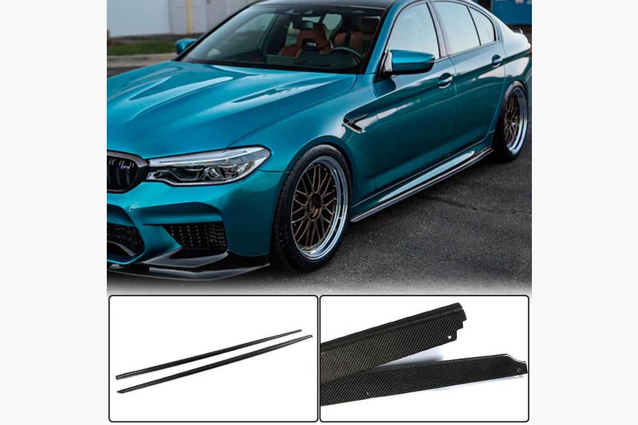 BMW 5-serien G30/G31 2017–2023 Sidokjolar V2 (för M-Sport/M5, kolfiber) Foto 1