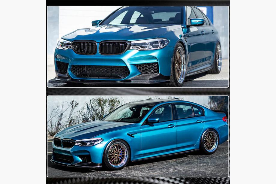 BMW 5-serien G30/G31 2017–2023 Sidokjolar V2 (för M-Sport/M5, kolfiber) Foto 5