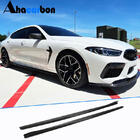 BMW 8-serie G14/G15/G16 2018– Sidokjolsförlängare V1 (för G16 M-Sport/F93 M8, kolfiber) foto 1