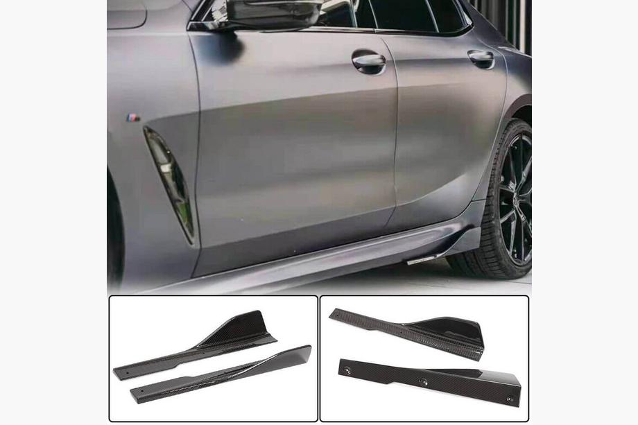 BMW 8-serie G14/G15/G16 2018– Sidoskörtsförlängningar V2 (för G16 M-Sport/F93 M8, kolfiber) Image