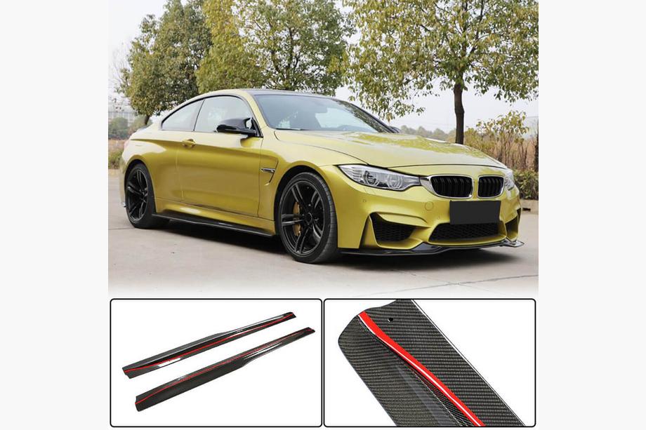 BMW 4-serie F32/F33/F36 2012–2020 FRP V4 sidokjolar (för F82) Image