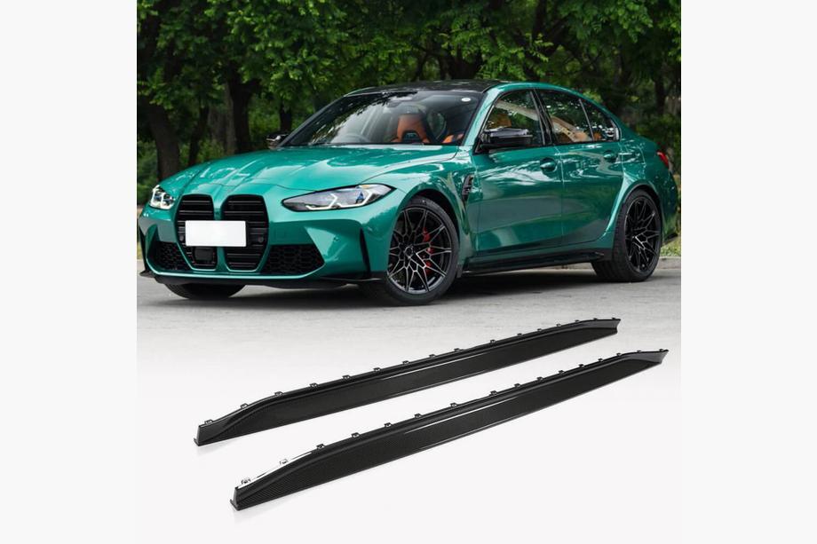 BMW 3-serien G20/G21 2018– Sidoskirts V1 (för G80, kolfiber) Image