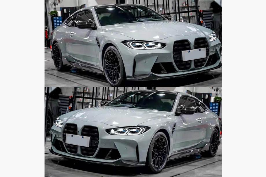BMW 3-serien G20/G21 2018– Sidokjolar V2 (för G80, kolfiber) Foto 2