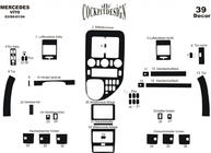 Mercedes Vito W638 1996–2003 Instrumentpanelslister Meric (V-клас, 1999-2003) Aluminium foto 5