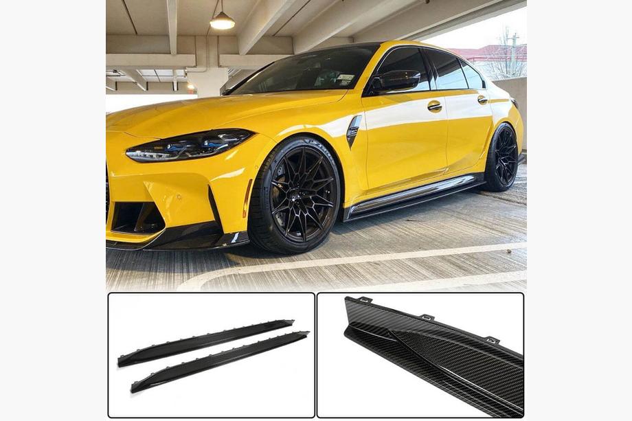 BMW 3-serien G20/G21 2018– Sidokjolar Carbon V5 (för G80) Image