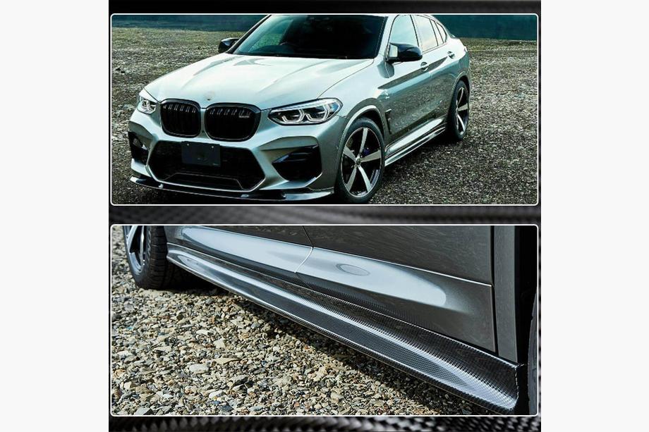 BMW X4 G02 2018– Sidokjolar (för F98/G02 M-Sport, kolfiber) Foto 6