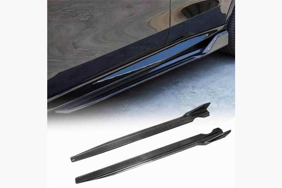 BMW X6 G06 2019–2027 Sidokjolar (2018-2022, Carbon) Image