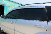 SsangYong Rexton I 2001–2017 Yttre kromlister runt rutorna (4 st, rostfritt stål) OmsaLine – italienskt rostfritt stål foto 1