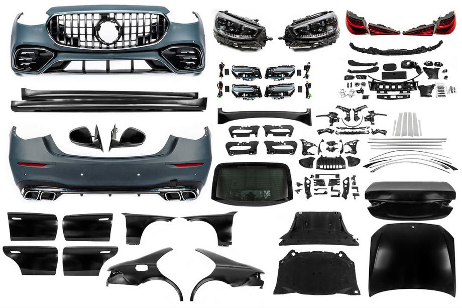 Mercedes S-class W221 2005–2013 Restylingkit för W223 AMG S63 (med dörrhandtag och inlägg) Foto 1