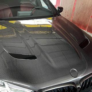 Motorhuv (F90-stil, kolfiber) BMW 5-serien G30/G31 2017–2023 foto 3