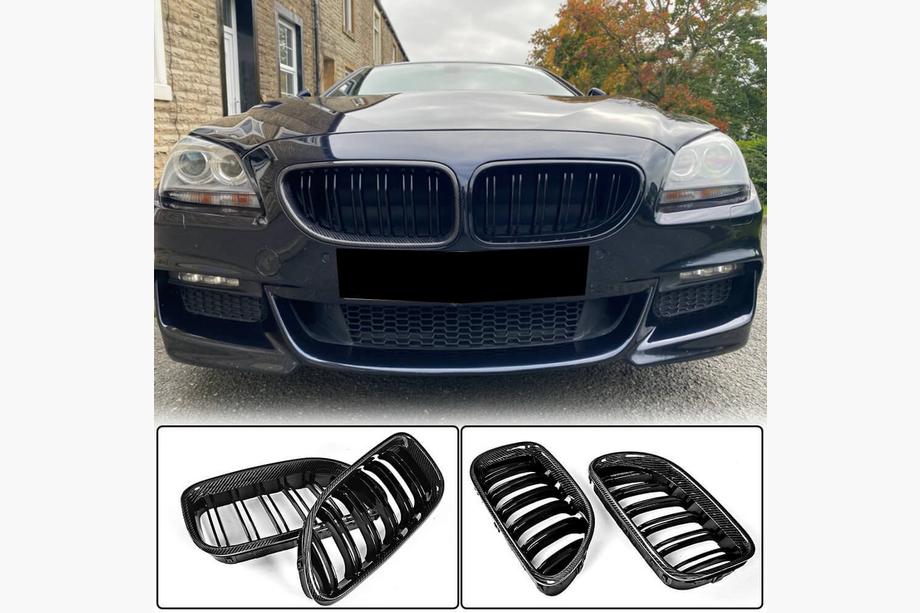 BMW 6-serien F12/F13/F06 2011–2018 M-Look njurgrillar (kolfiber) Image