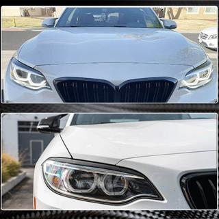 Strålkastarögonfransar (Carbon) BMW 2-serien F22/F23 2014–2021 foto 4