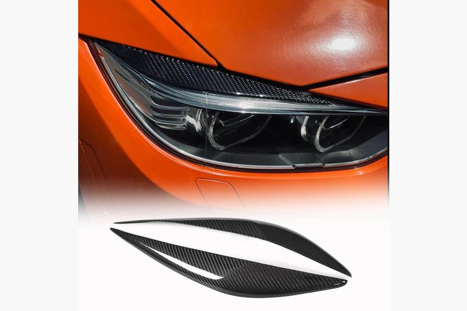 BMW 3-serien F30/F31 2012–2019 Strålkastarögonbryn V1 (för F30, kolfiber) Image