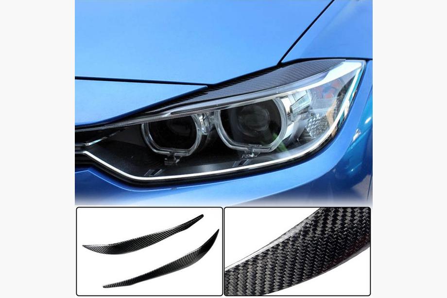 BMW 3-serien F30/F31 2012–2019 Strålkastarbryn V2 (för F30, kolfiber) Foto 1