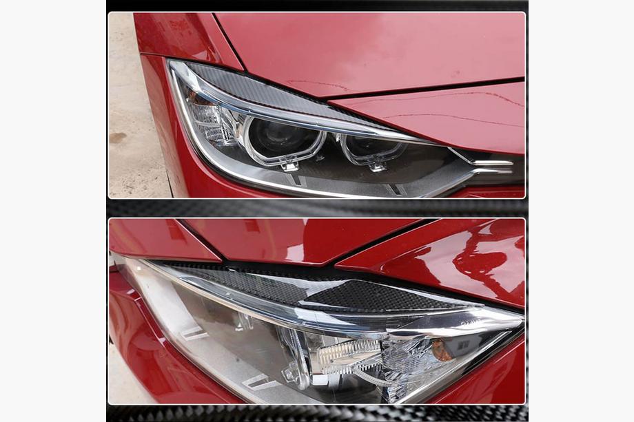BMW 3-serien F30/F31 2012–2019 Strålkastarbryn V2 (för F30, kolfiber) Foto 5