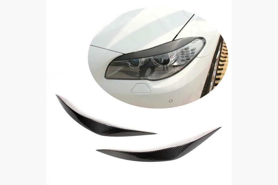 BMW 5-serien F10/F11 2010–2016 Strålkastarögonlock (2010-2013, kolfiber) Image