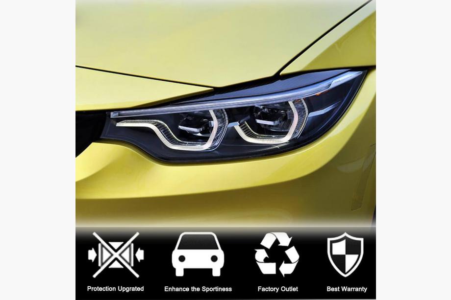 BMW 3-serien F30/F31 2012–2019 Strålkastarögonlock V2 (för F80, Carbon) Foto 4
