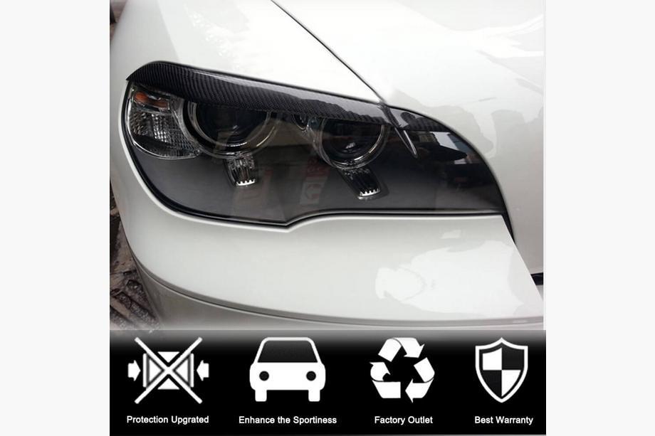 BMW X5 E70 2007–2013 Strålkastarögonfransar (Carbon) Foto 2