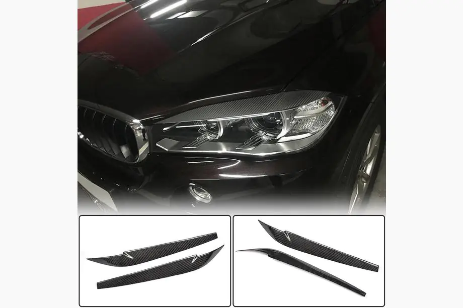 BMW X5 F15 2013–2018 Strålkastarlister V2 (Carbon) Image