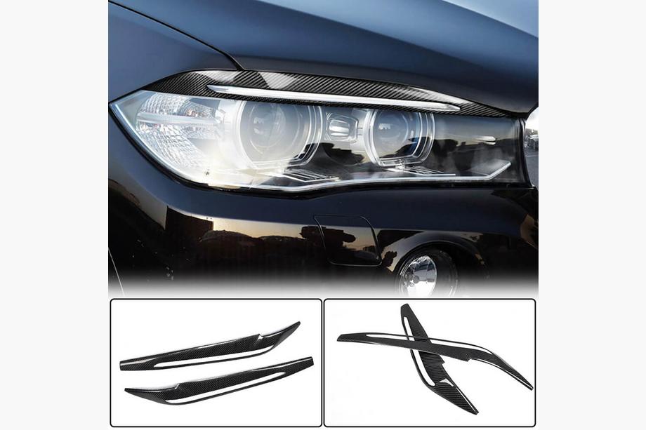 BMW X6 F16 2014–2019 Strålkastarögonlock Carbon V1 Image