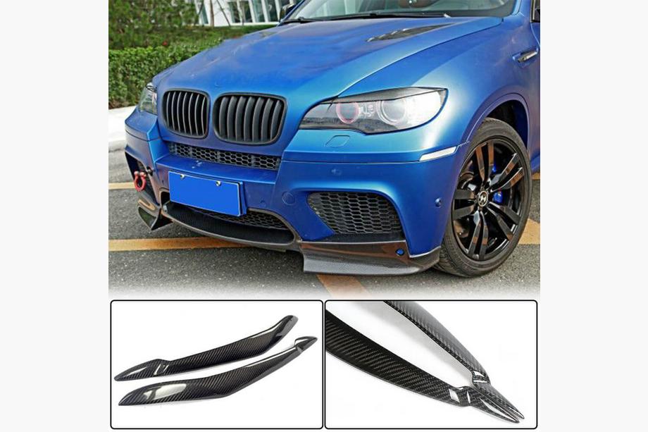 BMW X6 E71 2008–2014 Strålkastarögonfransar (Carbon) Image