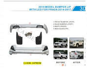 Toyota Land Cruiser Prado 150 2009–2023 Front- och bakre stötfångarläppar Luxury (2013-2017) foto 28