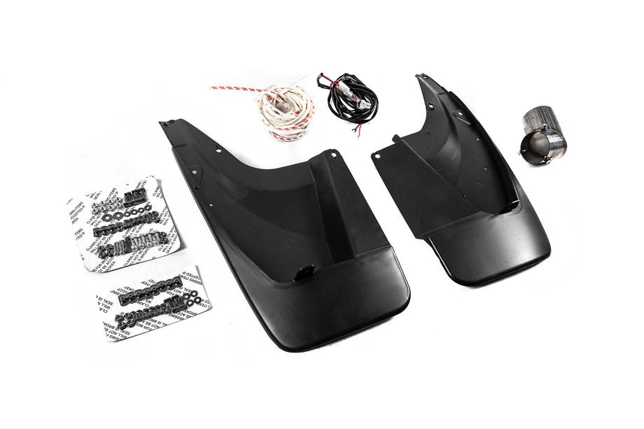 Toyota Land Cruiser Prado 150 2009–2023 Front- och bakre stötfångarläppar Luxury (2013-2017) Svart färg Foto 14