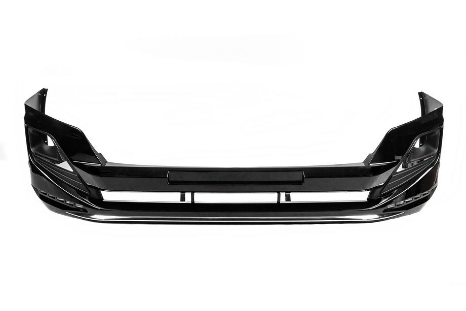 Toyota Land Cruiser Prado 150 2009–2023 Front- och bakre stötfångarläppar Luxury (2013-2017) Svart färg Foto 16