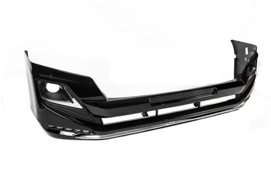 Toyota Land Cruiser Prado 150 2009–2023 Front- och bakre stötfångarläppar Luxury (2013-2017) Svart färg Foto 18