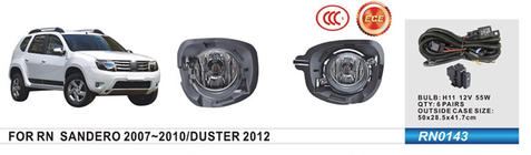 Renault Duster 2008–2017 Dimljus 2012-2015 (2 st, halogen) foto 1