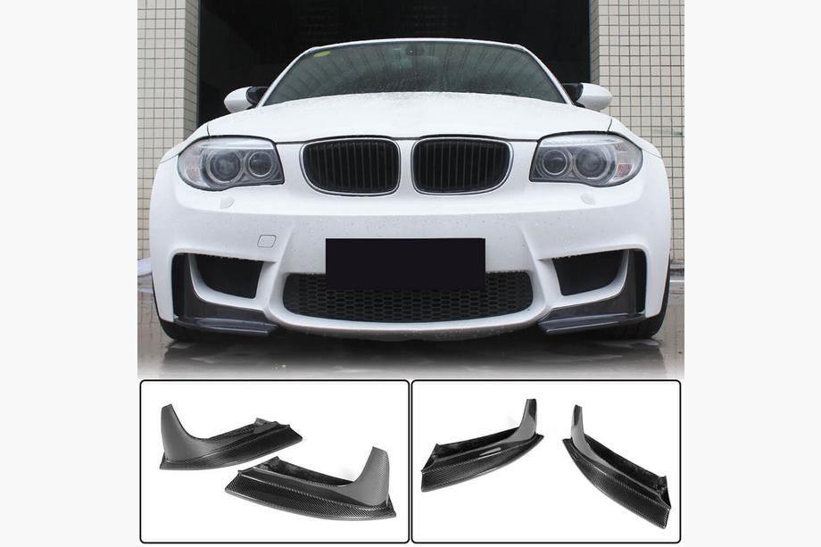 BMW 1-serie E81/E82/E87/E88 2004–2011 Frontstötfångarflaps (för 1M E82, kolfiber) Image