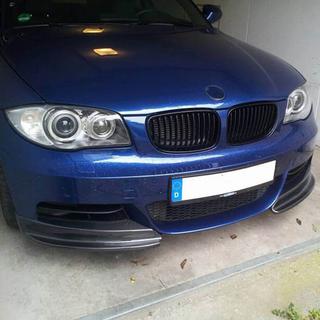 Flaps till främre stötfångare Flap (för E82/E88 M-Sport, kolfiber) BMW 1-serie E81/E82/E87/E88 2004–2011 foto 2