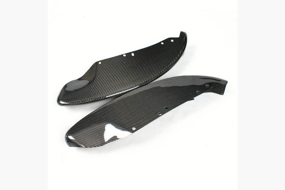 BMW 1-serie E81/E82/E87/E88 2004–2011 Flaps till främre stötfångare Flap (för E82/E88 M-Sport, kolfiber) Foto 6