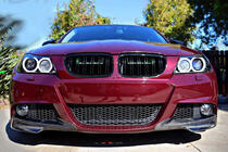 BMW 3-serie E90/E91 2005–2011 Frontstötfångarflaps (för E90 2008-2011 M-Sport, kolfiber) foto 2