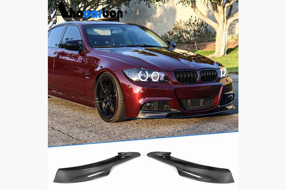 BMW 3-serie E90/E91 2005–2011 Frontstötfångarflaps (för E90 2008-2011 M-Sport, kolfiber) Image