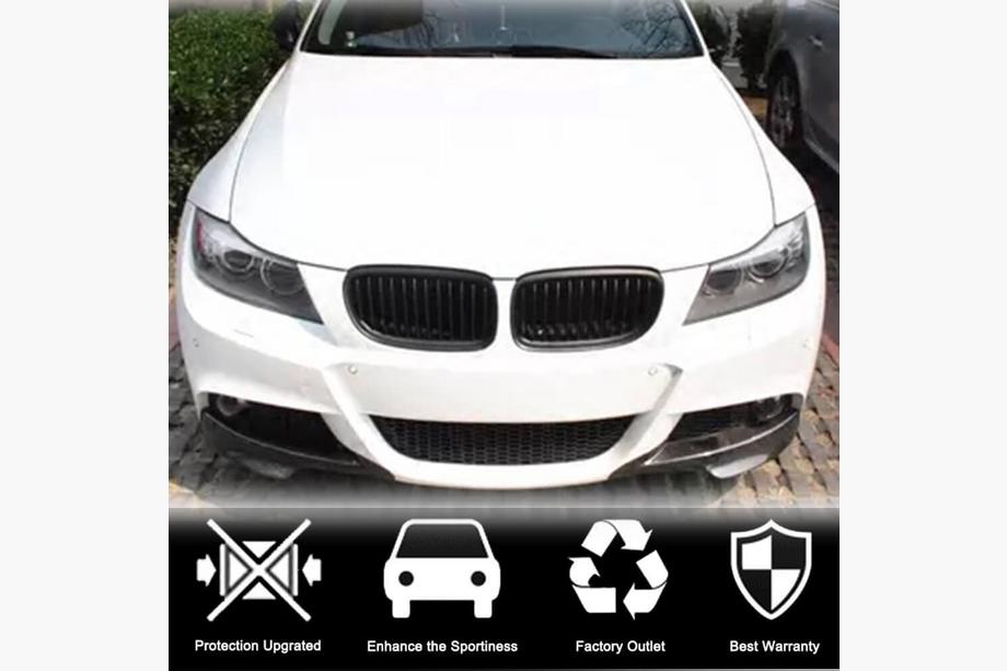 BMW 3-serie E90/E91 2005–2011 Flaps till främre stötfångaren Flap (för E90 2005-2008 M-Sport, kolfiber) Foto 2