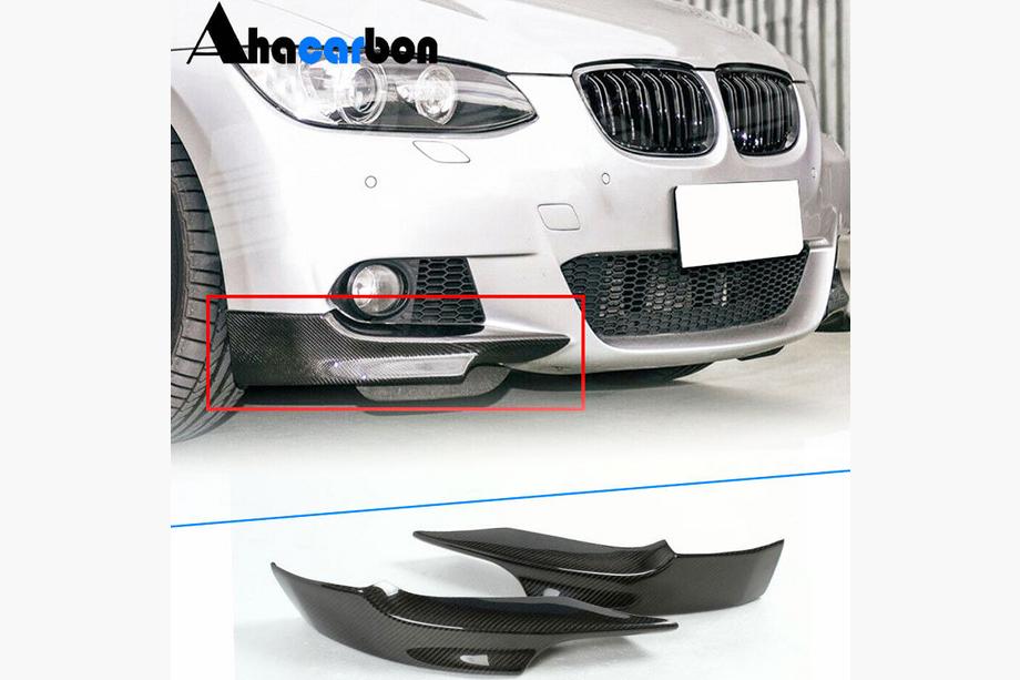 BMW 3-serien E92/E93 2006–2013 Flap-läppar till främre stötfångare (för M-Sport 2006-2009, kolfiber) Image